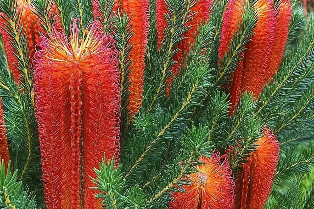 Banksia Seeds - Pack of 10 - Lantern Fireworks "Little Eric" - Rare Australian Flowering Tree (Banksia ericifolia)