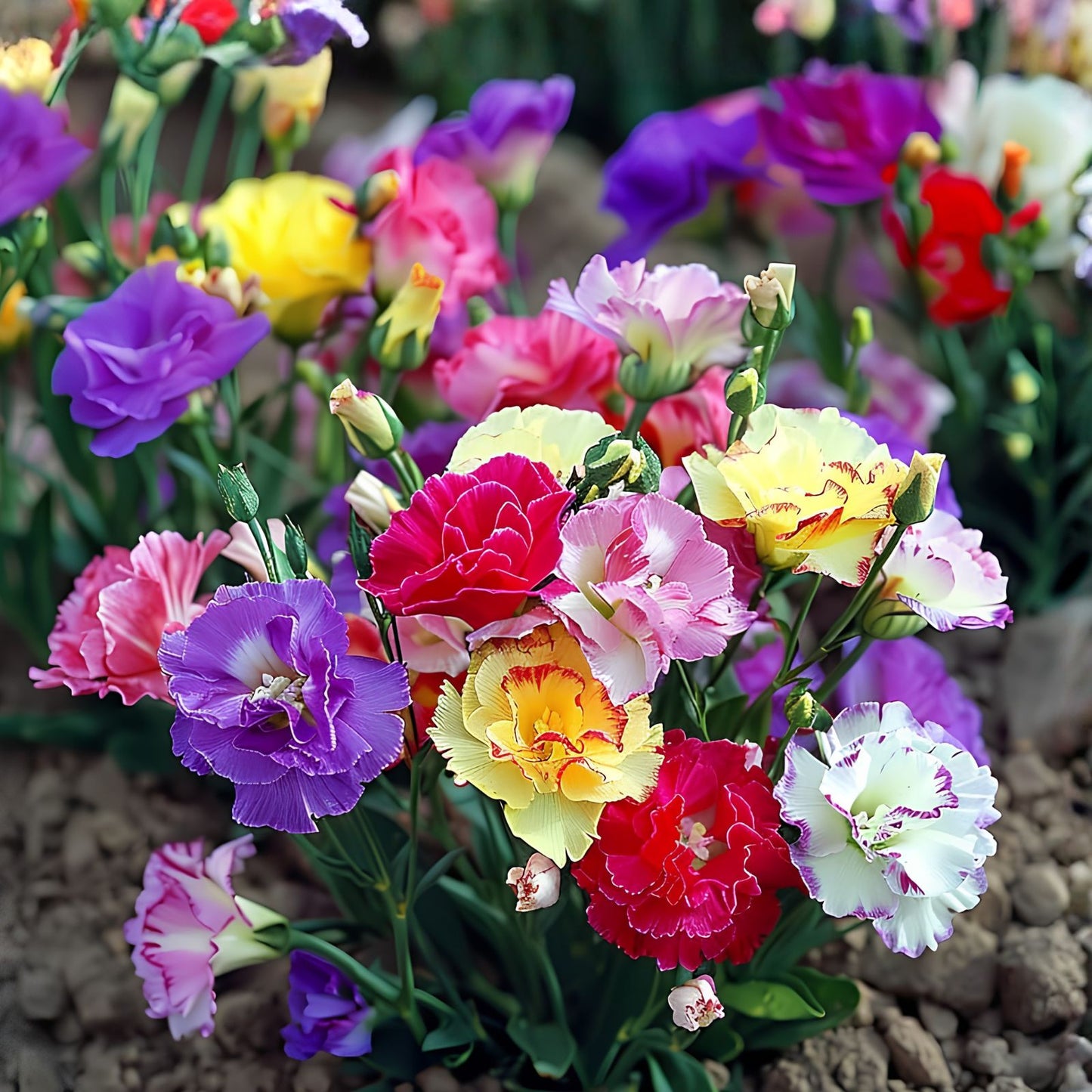Lisianthus Seeds - 100 Non-GMO Heirloom Flower Seeds for Garden Bloom, Eustoma grandiflorum