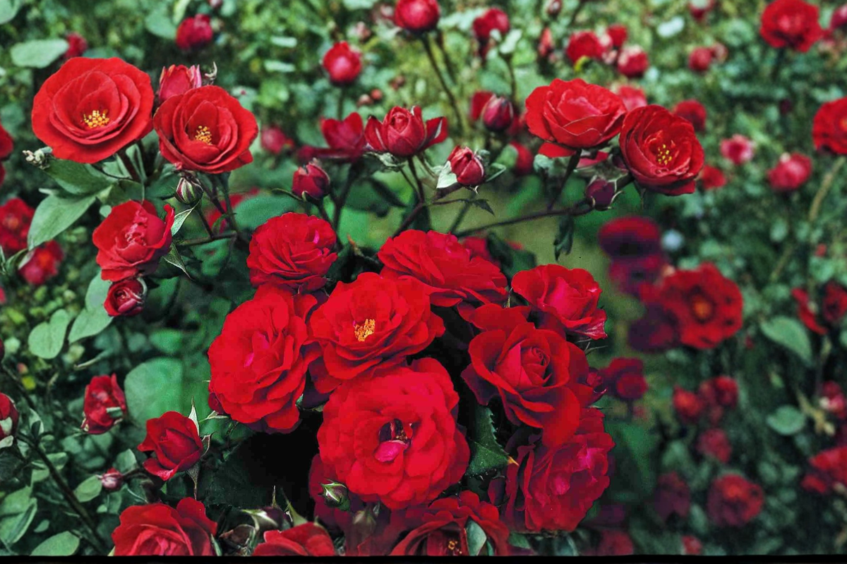 Red Drift Rose Live Plant 3 Gallon – Groundcover Rose Bush for Garden, Low Growing Flowering Shrub, Landscape Border Plant