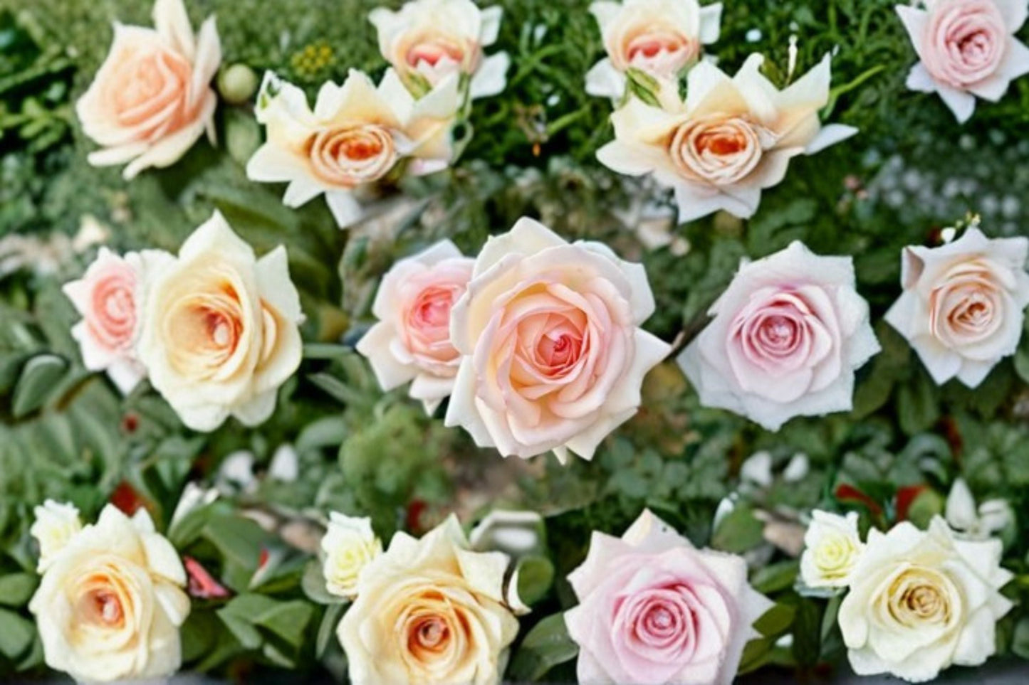 Live Gruaud Larose Rose Plant - Champagne Hybrid Tea Rose - Rosa hybrid - Elegant Ornamental Flower for Garden and Containers