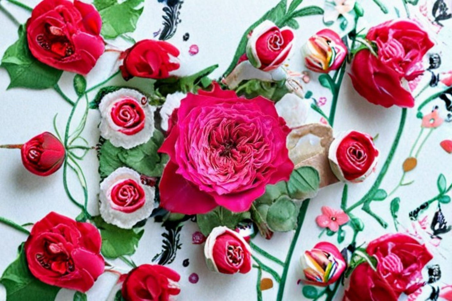 Magic Vuvuzela Rose Live Plant - Coral Pink Own Root Cut Rose - Rosa hybrid - Ornamental Flowering Rose for Gardens and Containers
