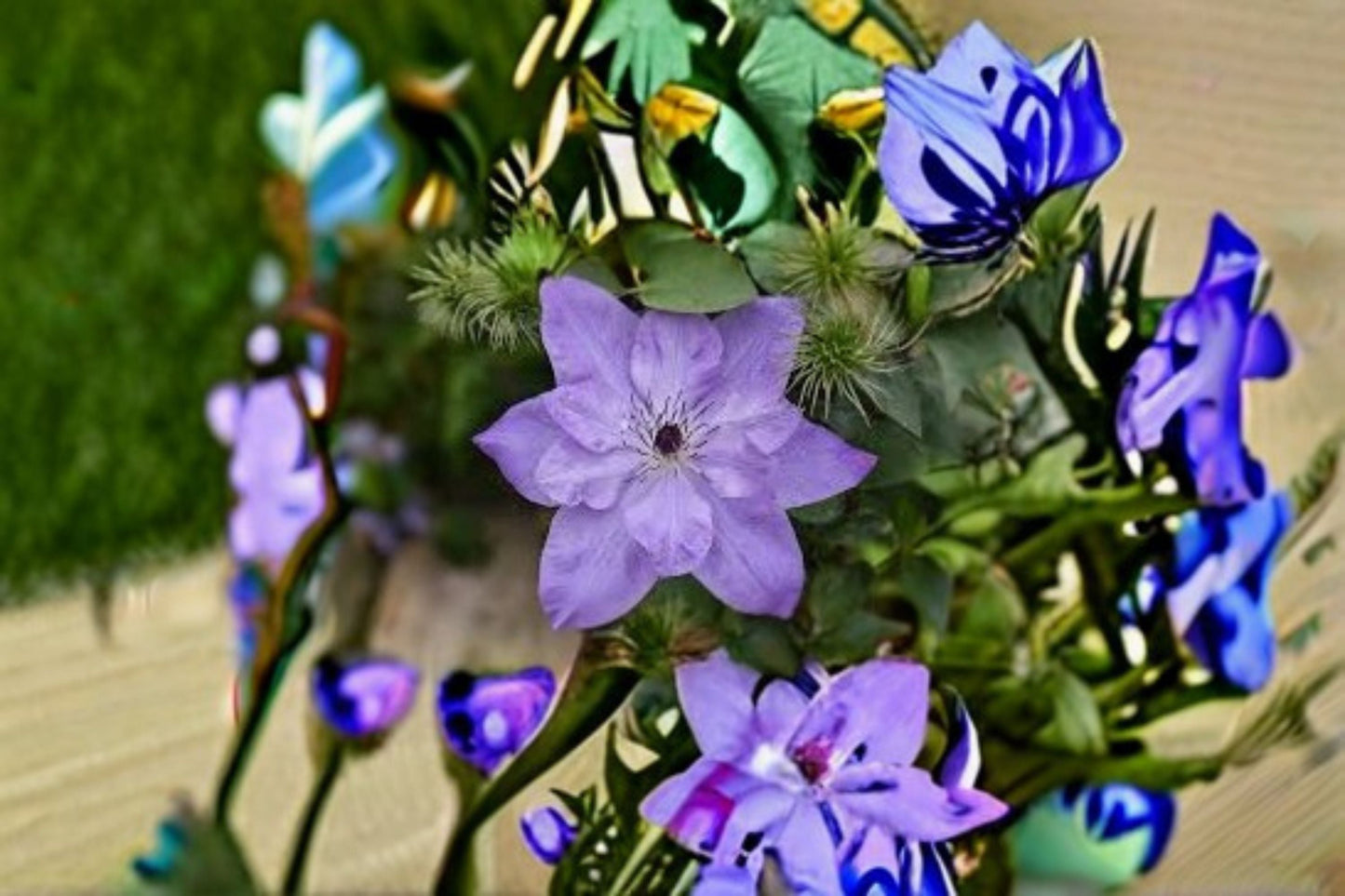 Reflection Clematis Live Plant - Pink Purple Large Flower Vine - Clematis hybrid, Ornamental Climbing Perennial for Trellises