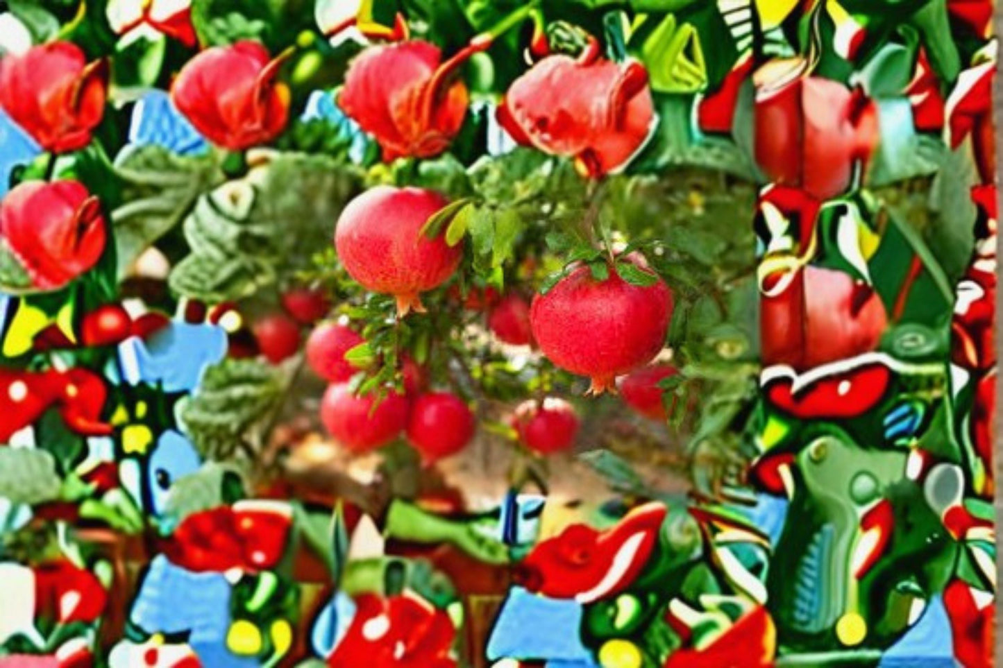 Pomegranate Cuttings 6" – Punica granatum – Edible Fruit Tree Propagation – Red Flowers & Fruit – 7 Unrooted Cuttings