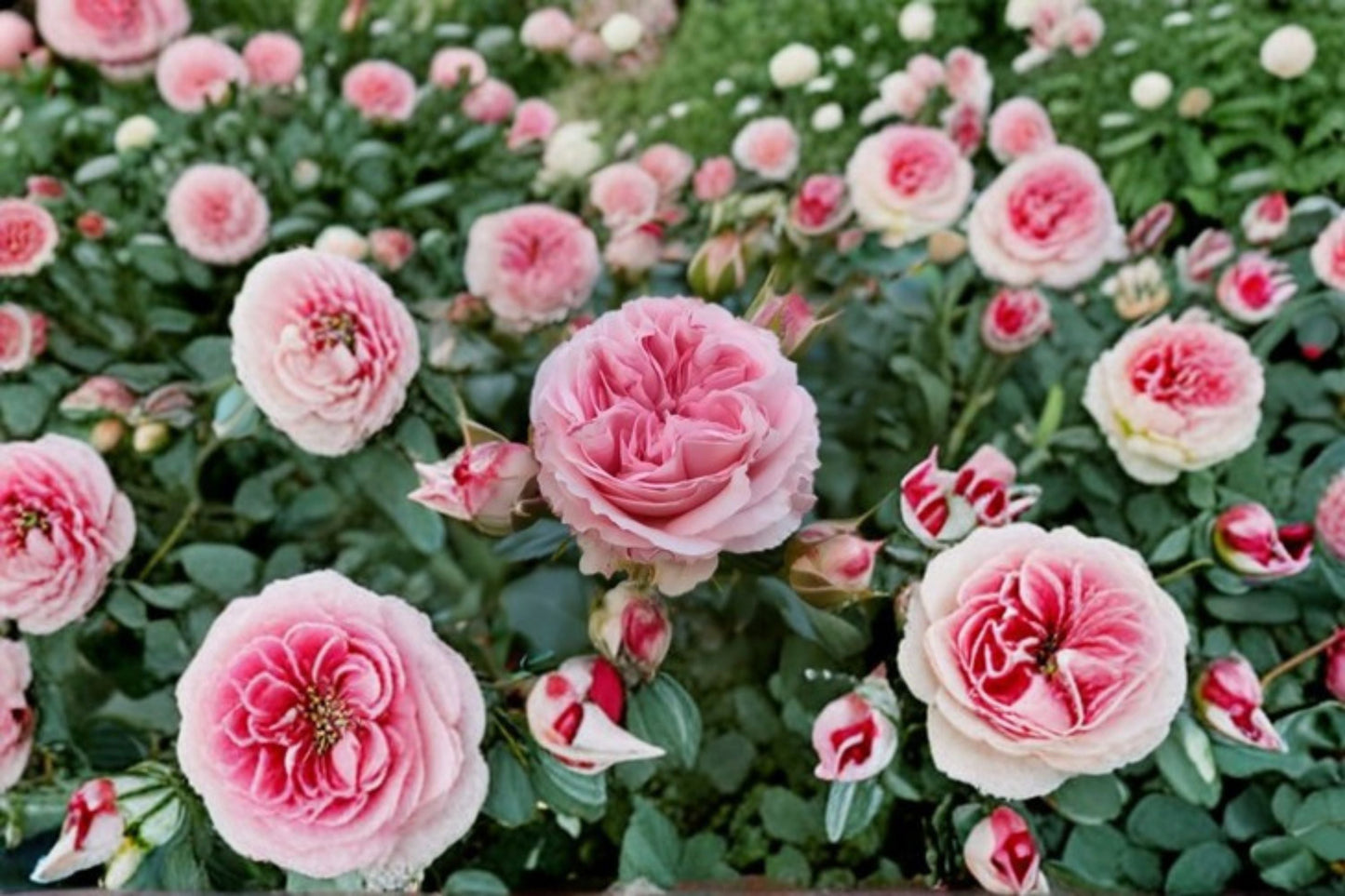 Pink Meilland Bride Rose Live Plant - Pink White Garden Rose - Rosa hybrid - Own Root, Disease Resistant, Repeat Blooming