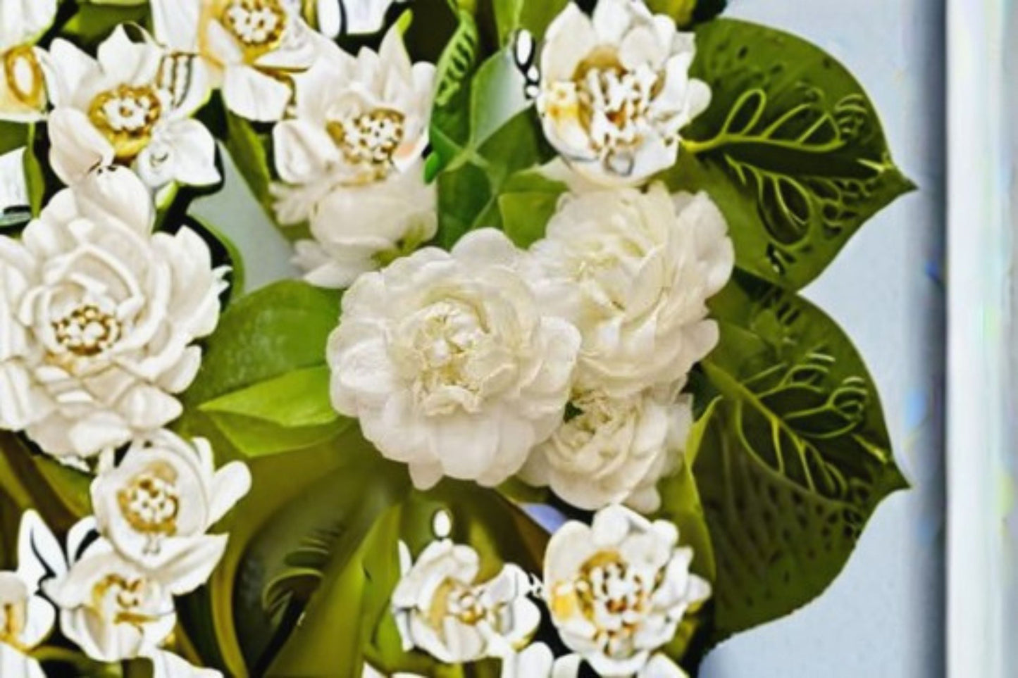 Grand Duke of Tuscany Jasmine Live Plants - 2 Starter Plants - Jasminum sambac - Fragrant Double White Flowers