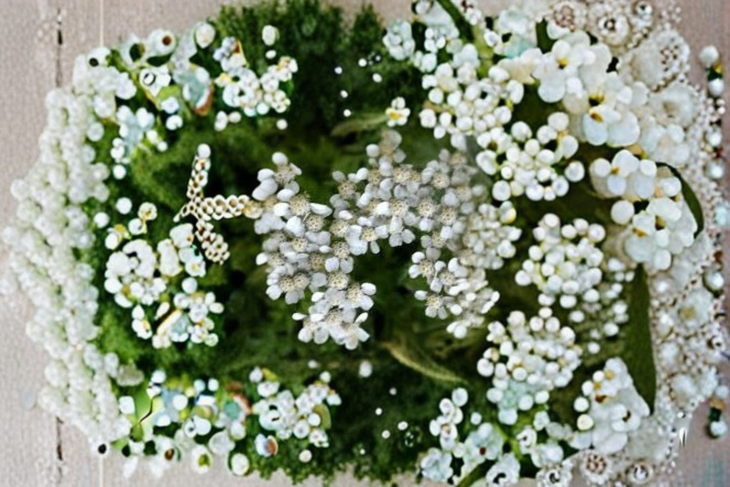 White Yarrow Live Plant Clump - Achillea millefolium - Hardy Perennial with White Blooms - Drought-Tolerant Pollinator Garden Plant