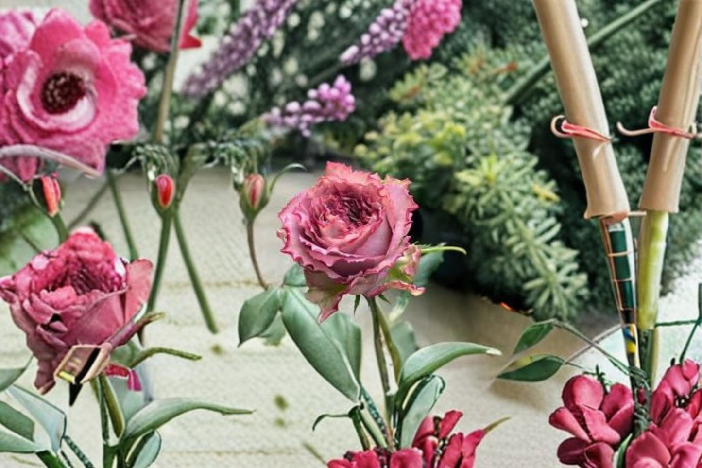 Nachuru Test Rose Live Plant - Fragrant Japanese Cut Rose - Rosa hybrid - Repeat Blooming Pink Lavender Flowers