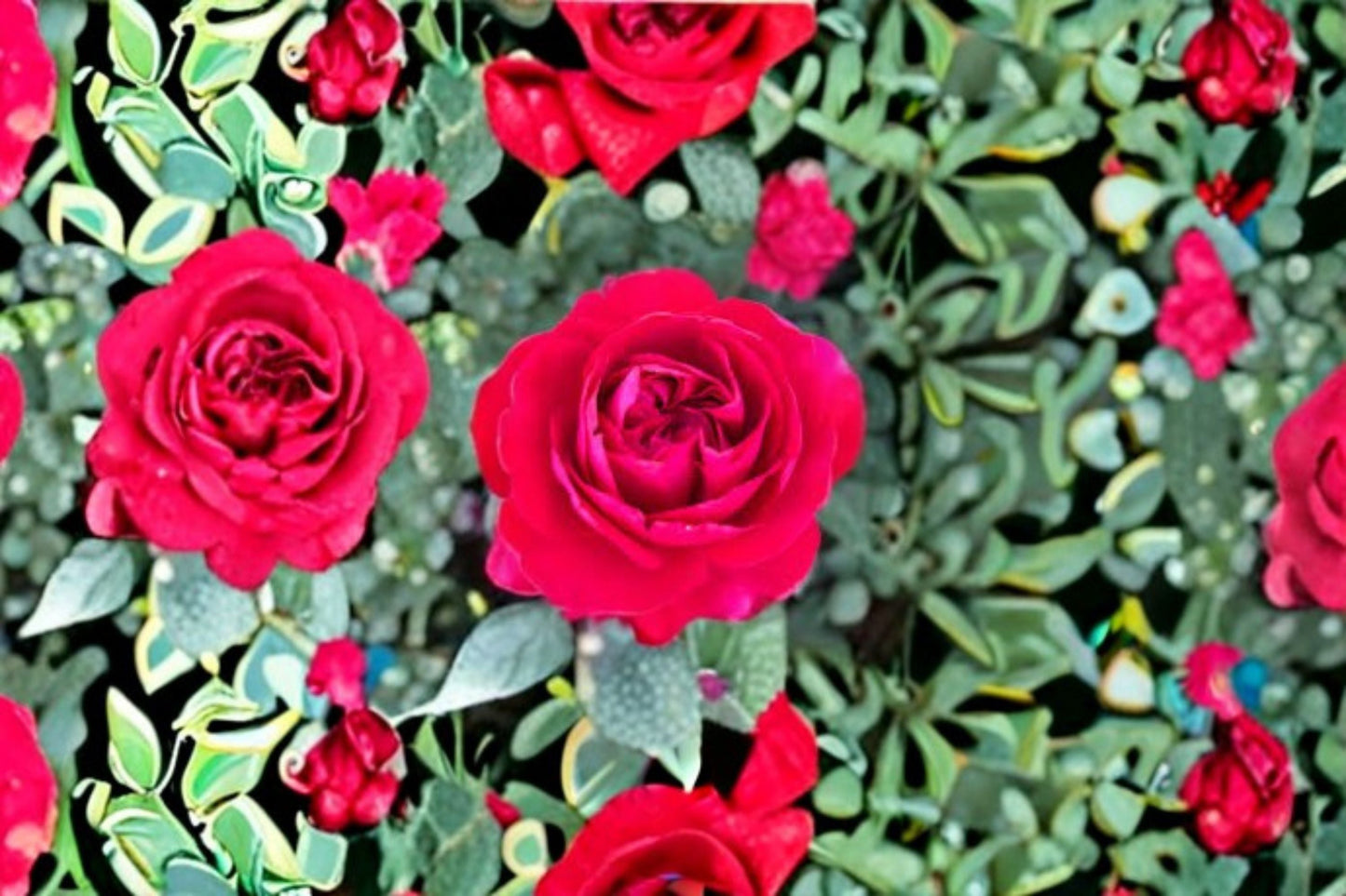 Tiamo Rose Live Plant - 1.5 Gal Deep Red Grandiflora Rose - Rosa 'Tiamo' - Fragrant & Disease Resistant Flowering Shrub