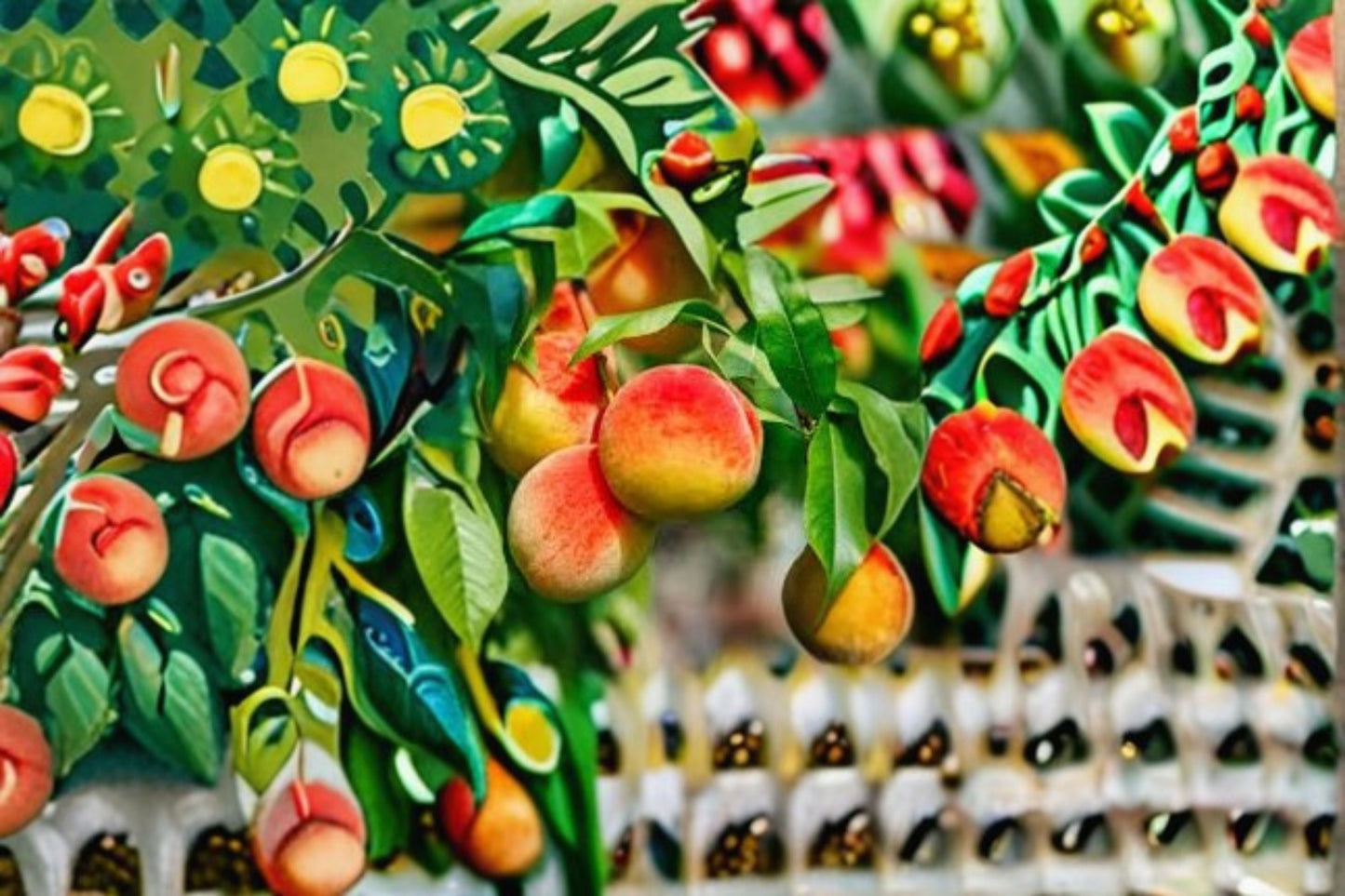 Peach Cuttings 6" - Prunus persica - Sweet Fruit Tree Propagation - Ideal for Gardens and Orchards