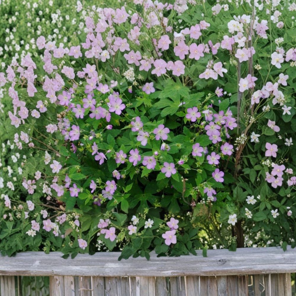 Wild Geranium Bare Roots 5 Pack Cranesbill Hardy Perennial Wildflower Geranium spp. for Sun & Shade Garden Plant