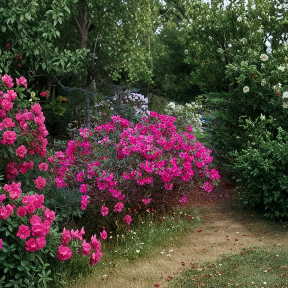 Rhododendron ‘Oudijk’s Sensation’ Live Shrub | Dark Pink Blooms | Hardy Evergreen Plant | #1 Container Grown