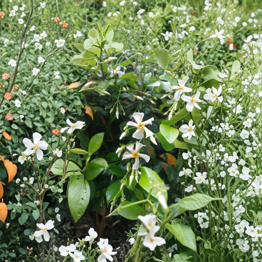 Asian Star Jasmine Live Plants Lot of 6 Vines Fragrant Climbing Ground Cover Trachelospermum asiaticum Evergreen Garden Plant