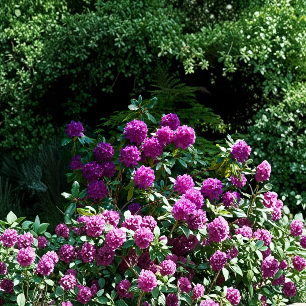 Rhododendron ‘Colonel Coen’ Live Evergreen Shrub | Purple Blooms with Dark Blotch | Hardy Landscape Plant | 18–21 Inches Wide