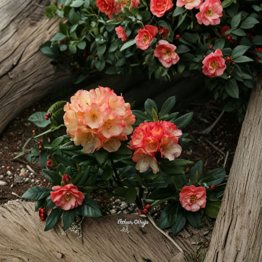 Rhododendron ‘Seaview Sunset’ Live Shrub | Compact Orange & Yellow Blooms | Evergreen Flowering Plant | #1 Container Grown