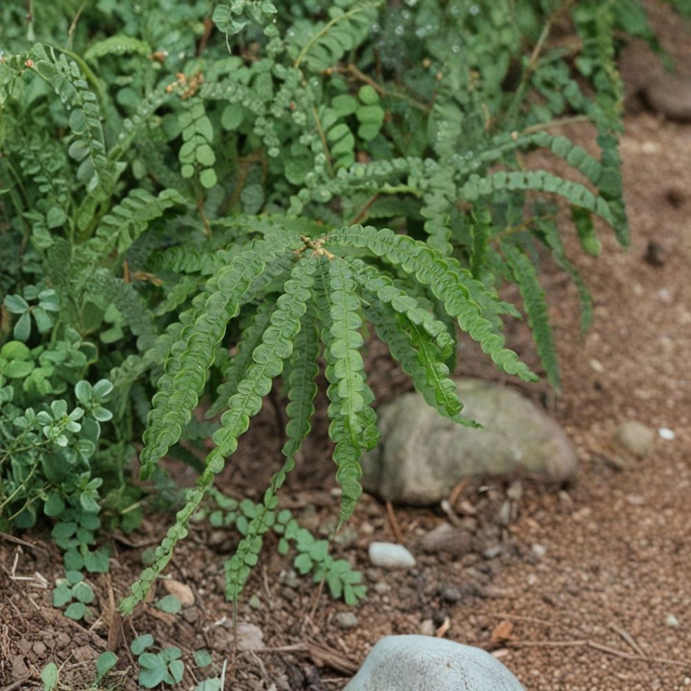 Sweet Fern Live Native Shrub - 1 Gallon Pot Plant - Comptonia peregrina - Fragrant Wildlife-Friendly Landscape Shrub