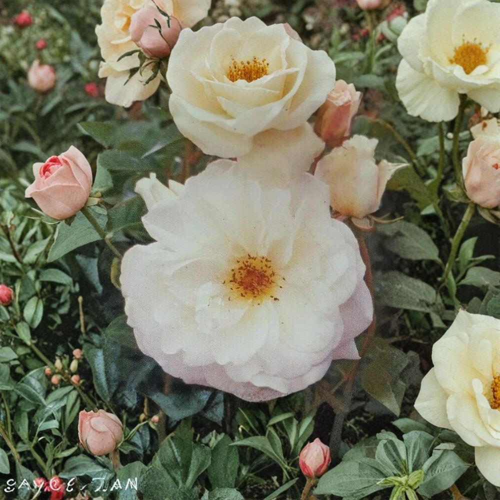 Iceberg Floribunda Rose Plant | 1 Gallon | Pure White Everblooming Shrub | Rosa hybrid 'Iceberg' | Easy to Grow