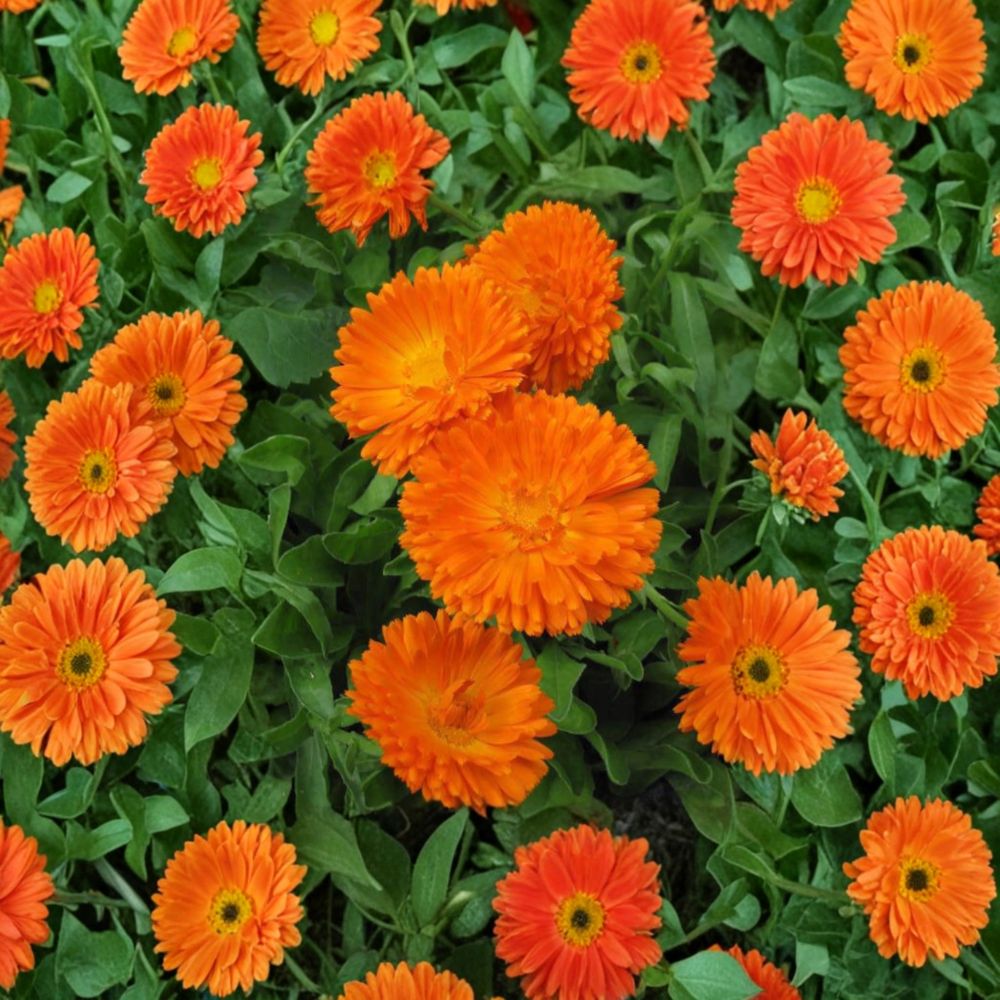 Orange King Calendula Seeds | 30 Organic Heirloom Seeds | Calendula officinalis | Non-GMO Medicinal Flower for Garden & Containers