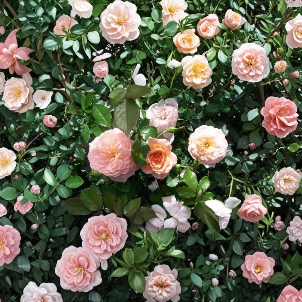 Apricot Drift® Rose Bush | 3 Gallon Live Plant | Disease Resistant Groundcover | Rosa hybrida 'Apricot Drift'