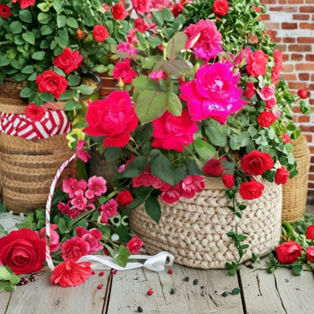 Double Knock Out® Red Rose Live Plant | 5 Gallon | Rosa 'Double Knock Out' | Double Red Blooms | Disease Resistant Shrub Rose