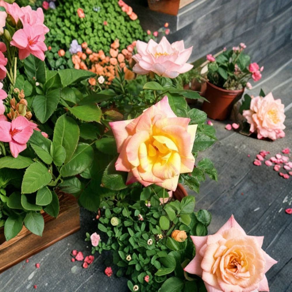 Jacob's Robe Climbing Rose Plant | 3 Gallon | Rosa 'Jacob's Robe' | Rooted, Easy to Grow, Ideal for Trellises & Gardens