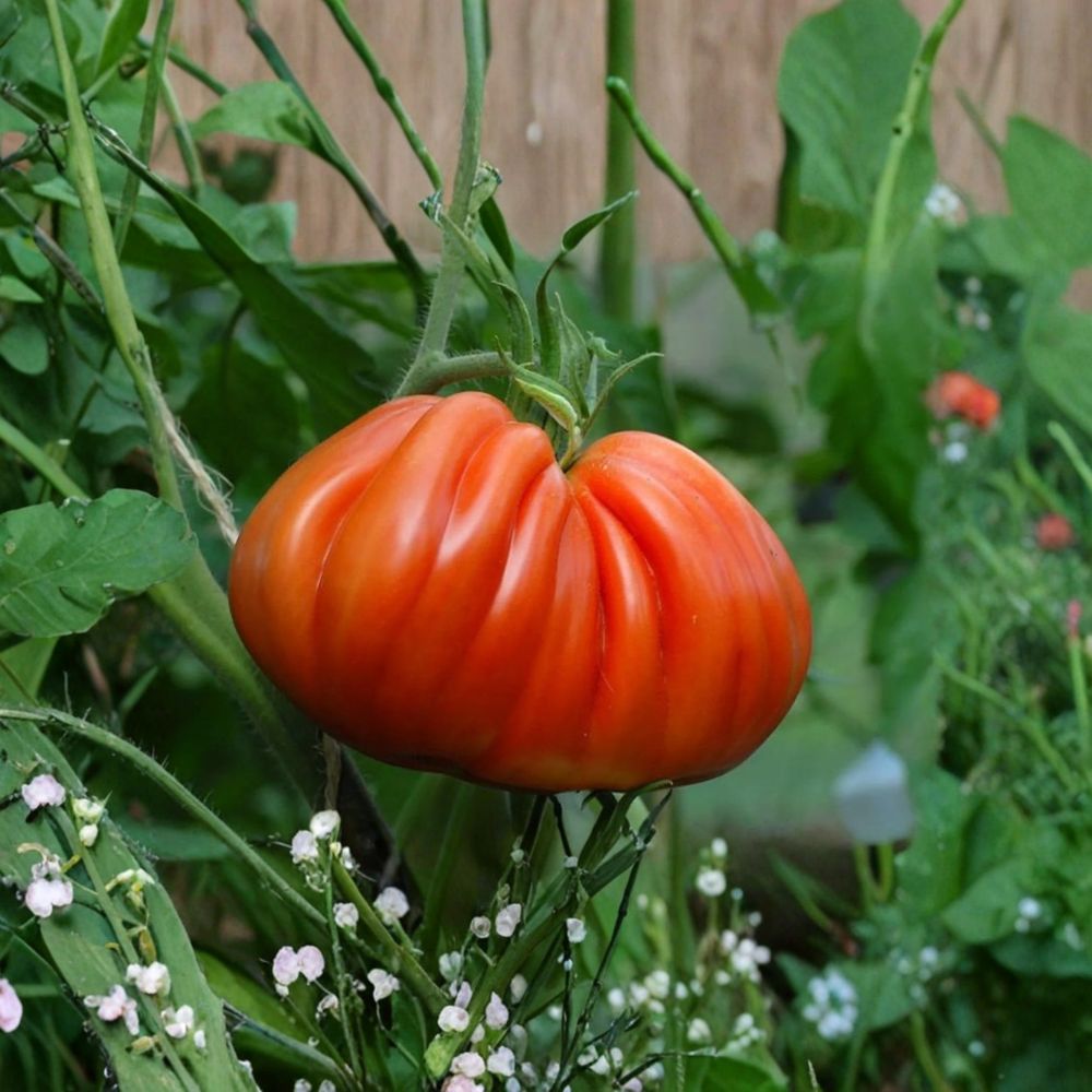 Cuor di Bue di Albenga Tomato Seeds | 50 Organic Non-GMO Heirloom Seeds | Solanum lycopersicum | Italian Oxheart Variety