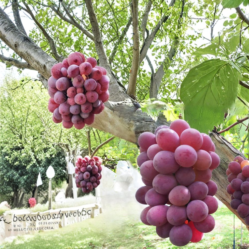 Benifuji Grape Vine Bare Root | Japanese Red Table Grape | Vitis vinifera | Sweet Aromatic Variety | High Yield Fruit Vine