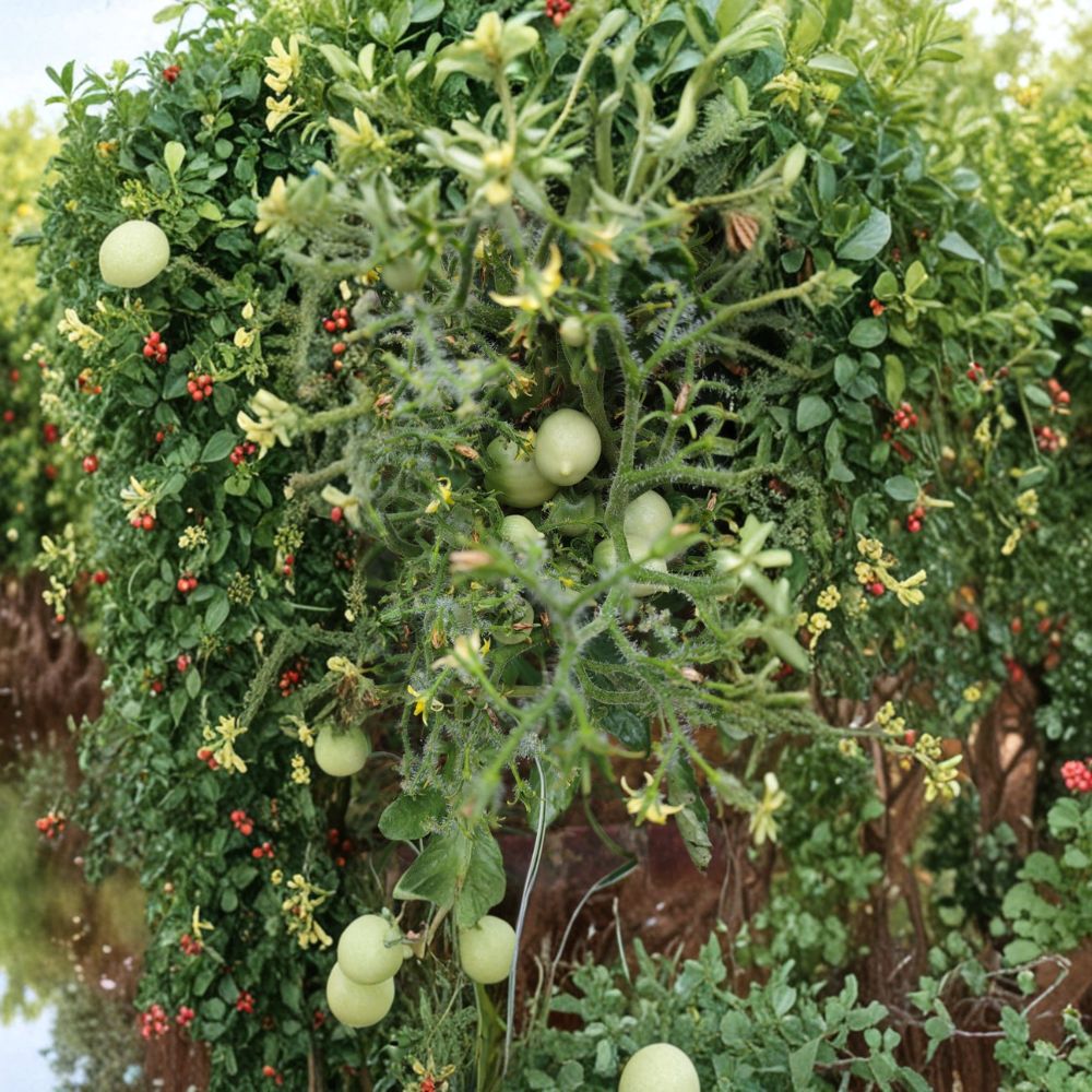 Organic Geranium Kiss Tomato Seeds – Compact Cherry Tomato Variety – Solanum lycopersicum – Heirloom Dwarf Tomato Seeds