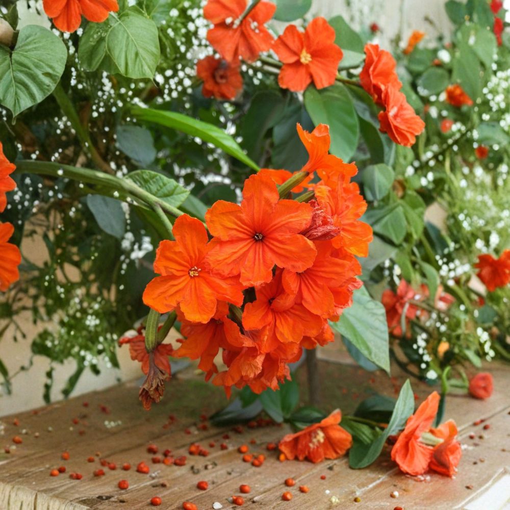 Orange Geiger Tree Seeds - 5 Cordia Sebestena Seeds | Tropical Flowering Plant | Pollinator Friendly | Rare Exotic Garden Seed