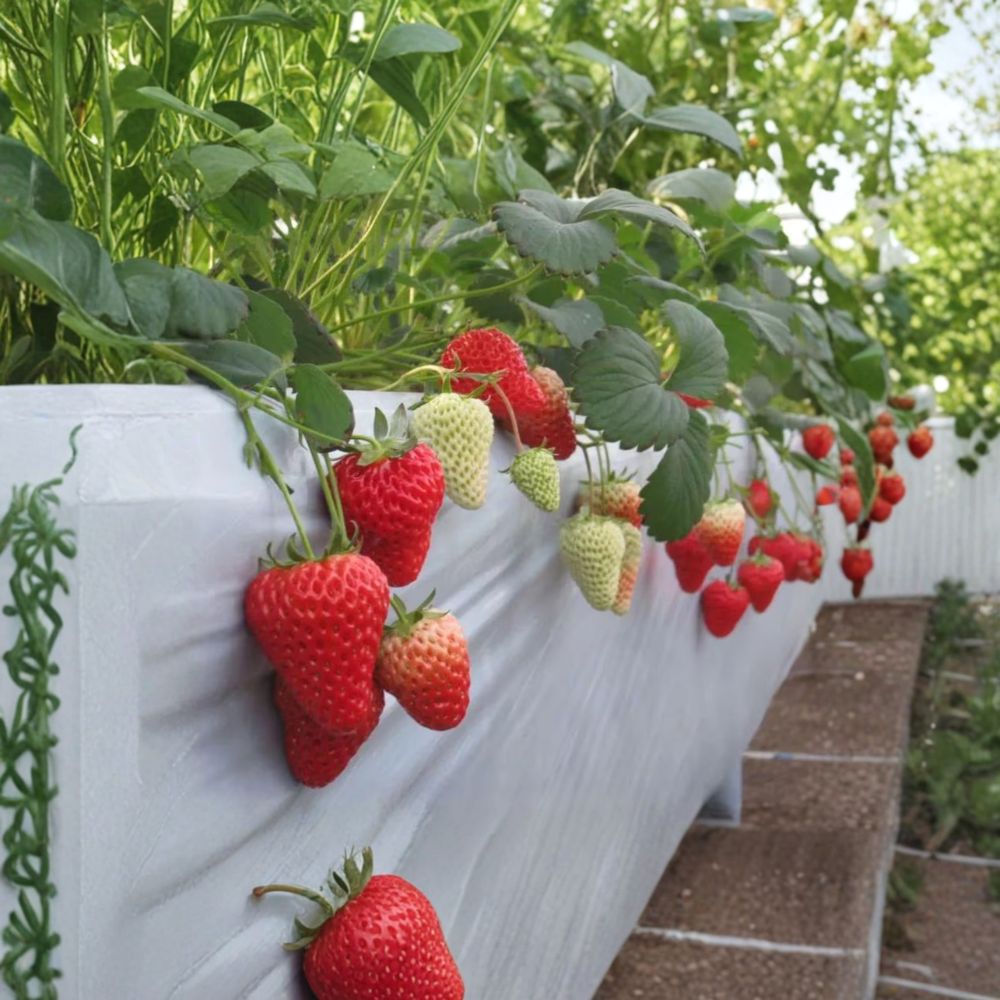 Benihoppe Strawberry Plants 5 Pack | Fragaria × ananassa | Premium Japanese Variety | Sweet Balanced Flavor