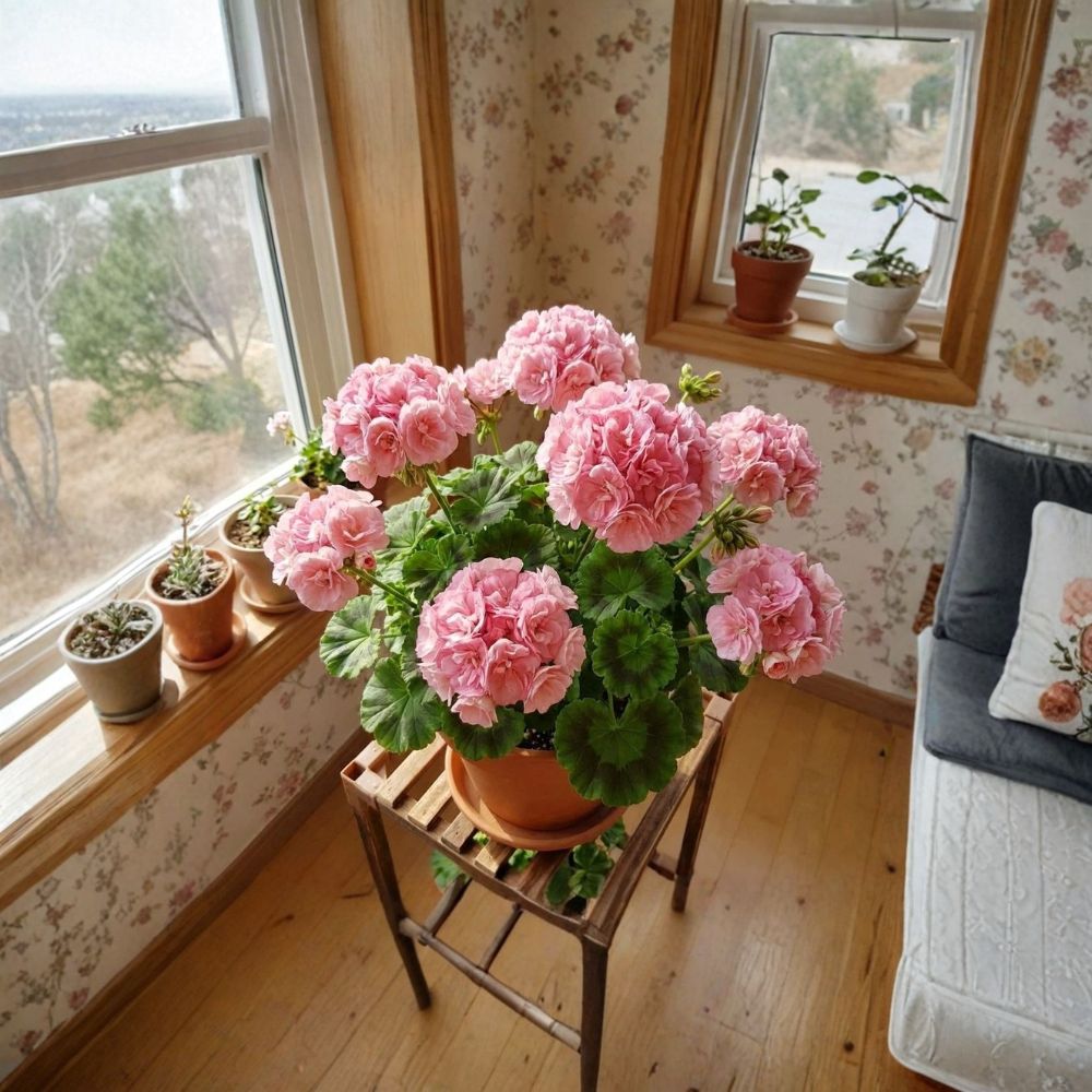 Geranium Flower Seeds - 100 Ornamental Seeds - Colorful Pelargonium for Garden, Balcony & Patio - Easy to Grow