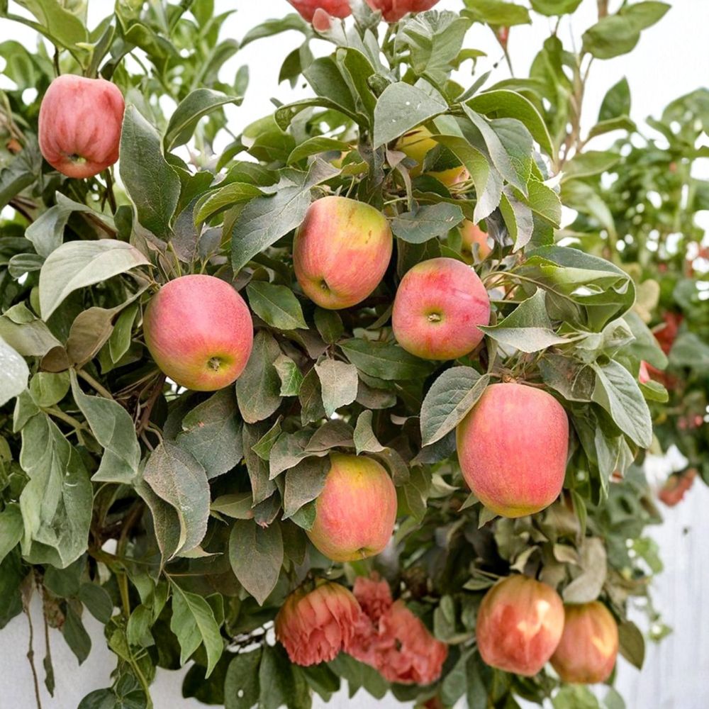 Dwarf Apple Tree Bare Root - Apple Babe, Red Fruit, Malus domestica, M111 Rootstock, Compact & Heat Tolerant Variety