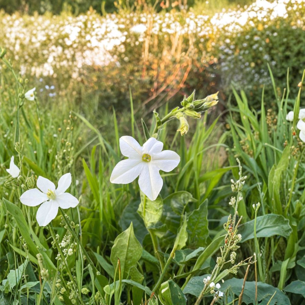 Jasmine Tobacco Seeds - 1000+ Organic Nicotiana alata - Night Fragrant Flower for Pollinator Gardens