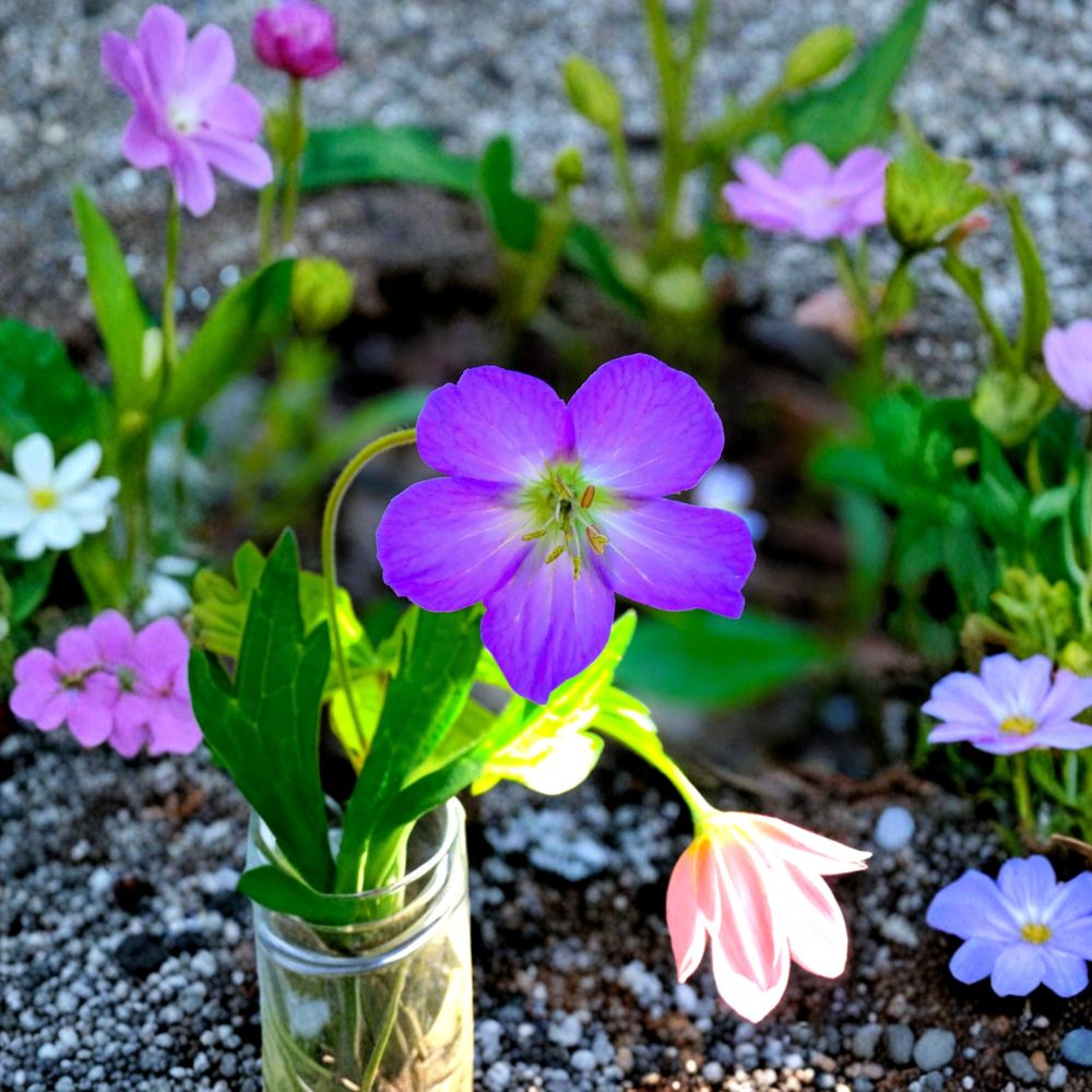Oregon Geranium Seeds - 10 Purple Cranesbill Flower Seeds - Geranium oreganum - Native Perennial Wildflower for Pollinators