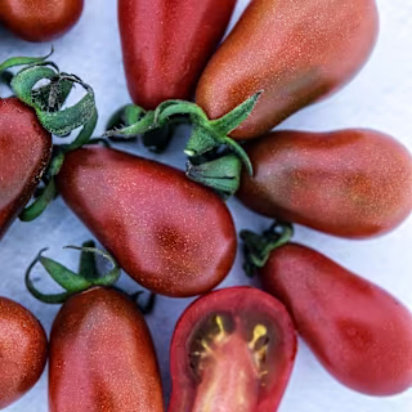 Chocolate Pear Tomato Seeds - 40 Organic Heirloom Seeds - Solanum lycopersicum - USA Grown, Ships Free