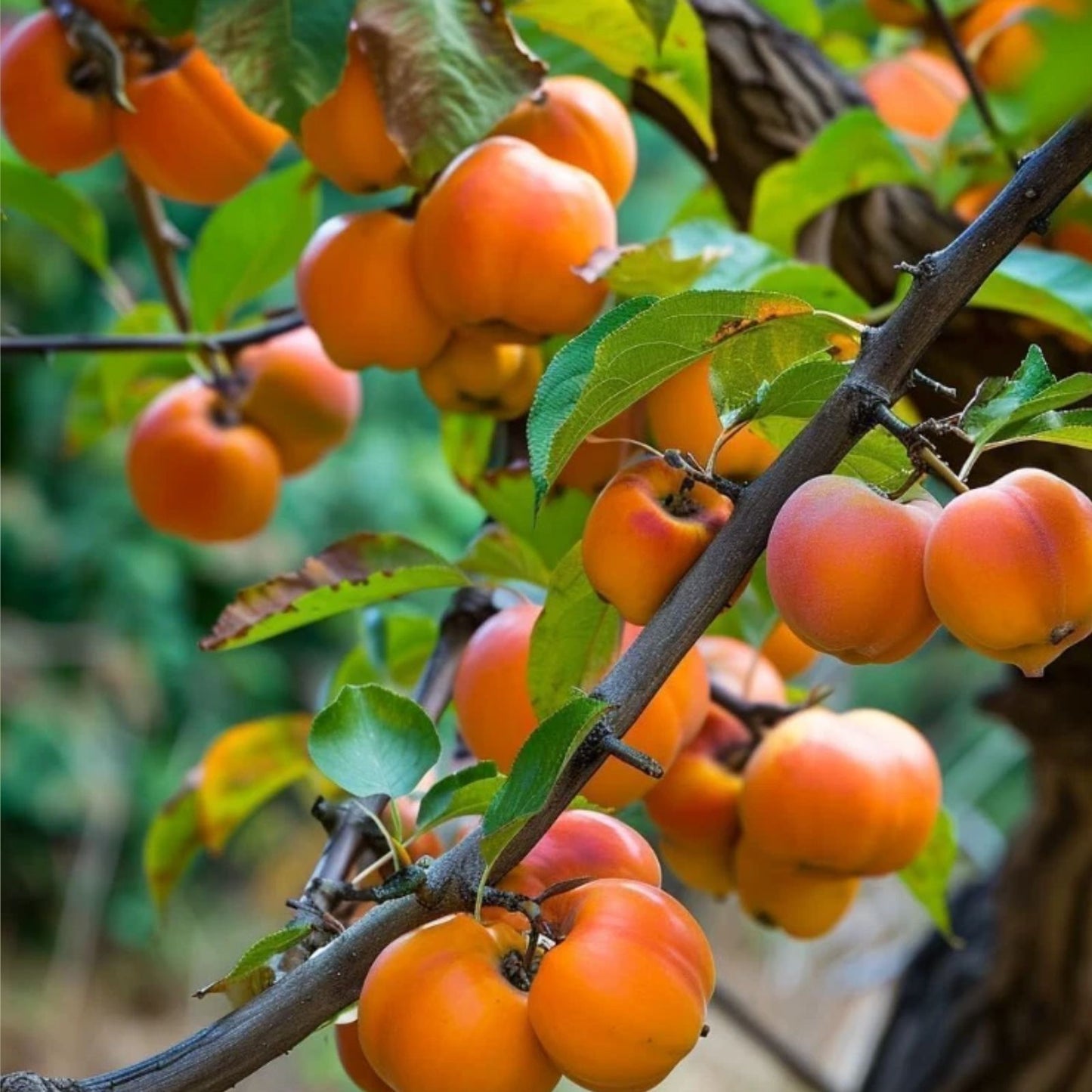 American-Persimmon-Tree-Live-Plant-6-12"-in-Quart-Pot-Cold-Hardy-Seedling-Diospyros-virginiana