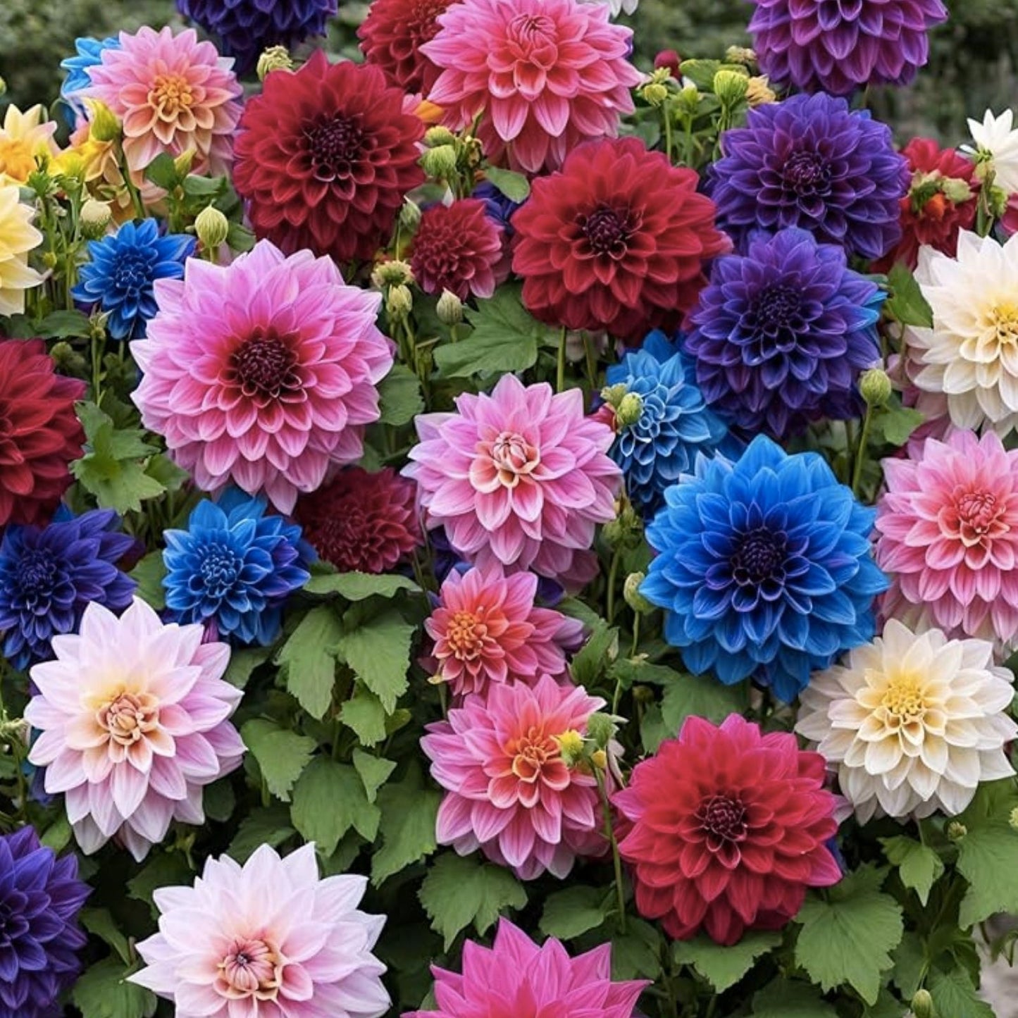 Rare Mix Dahlia Flower Seeds - 100+ Count, Easy to Grow, USA Made, Dahlia spp.