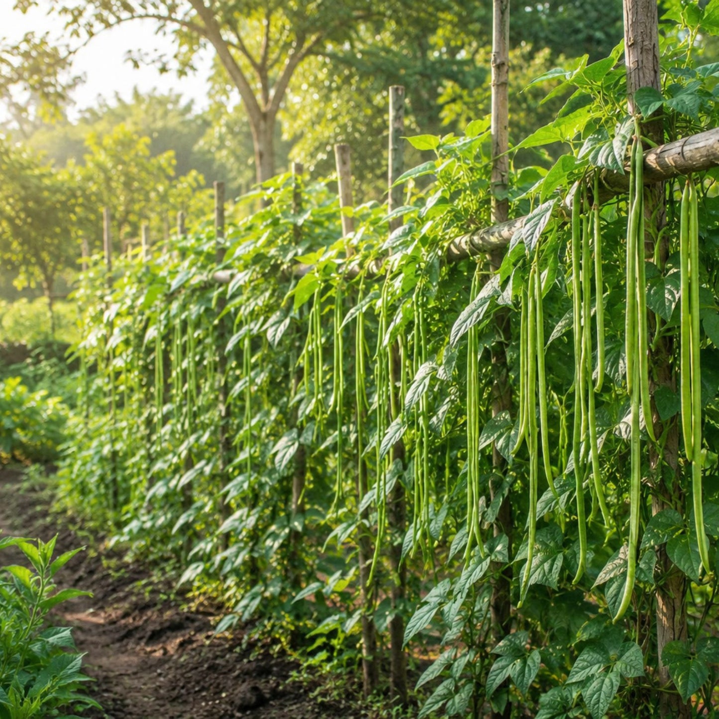 Asian Long Bean Seeds 30 Pack – Fast Growing Tende Green Beans Vegetable Seeds for Planting, Edible, Starter, Live Plant, Bare Root
