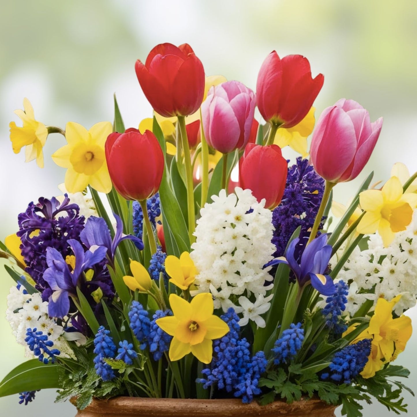 Spring Flower Garden Kit - 50 Fall Bulbs for Planting - Colorful Varieties - Bulb Planting Mix for Spring Blooms