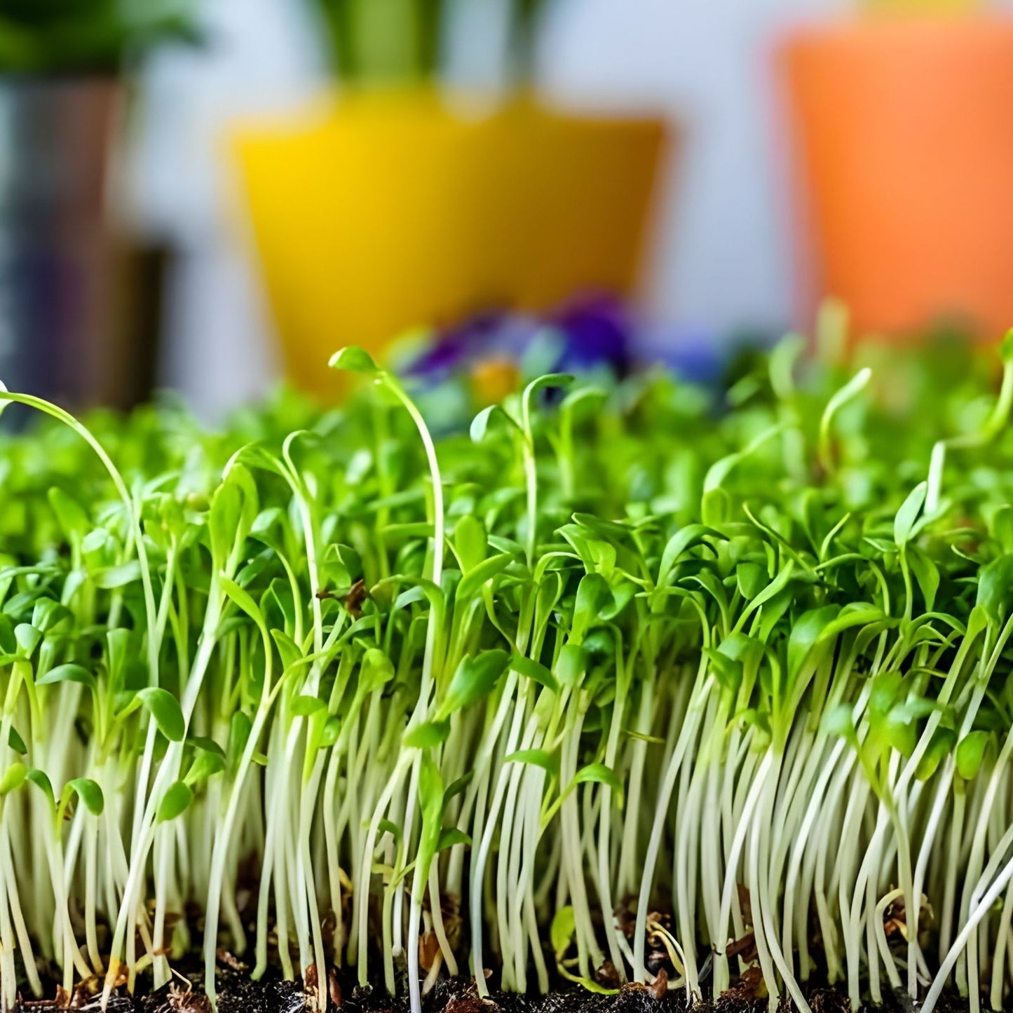 Curled Cress Seeds, Heirloom Broadleaf Microgreens, 25+ Seeds, Home Gardening, Lepidium sativum