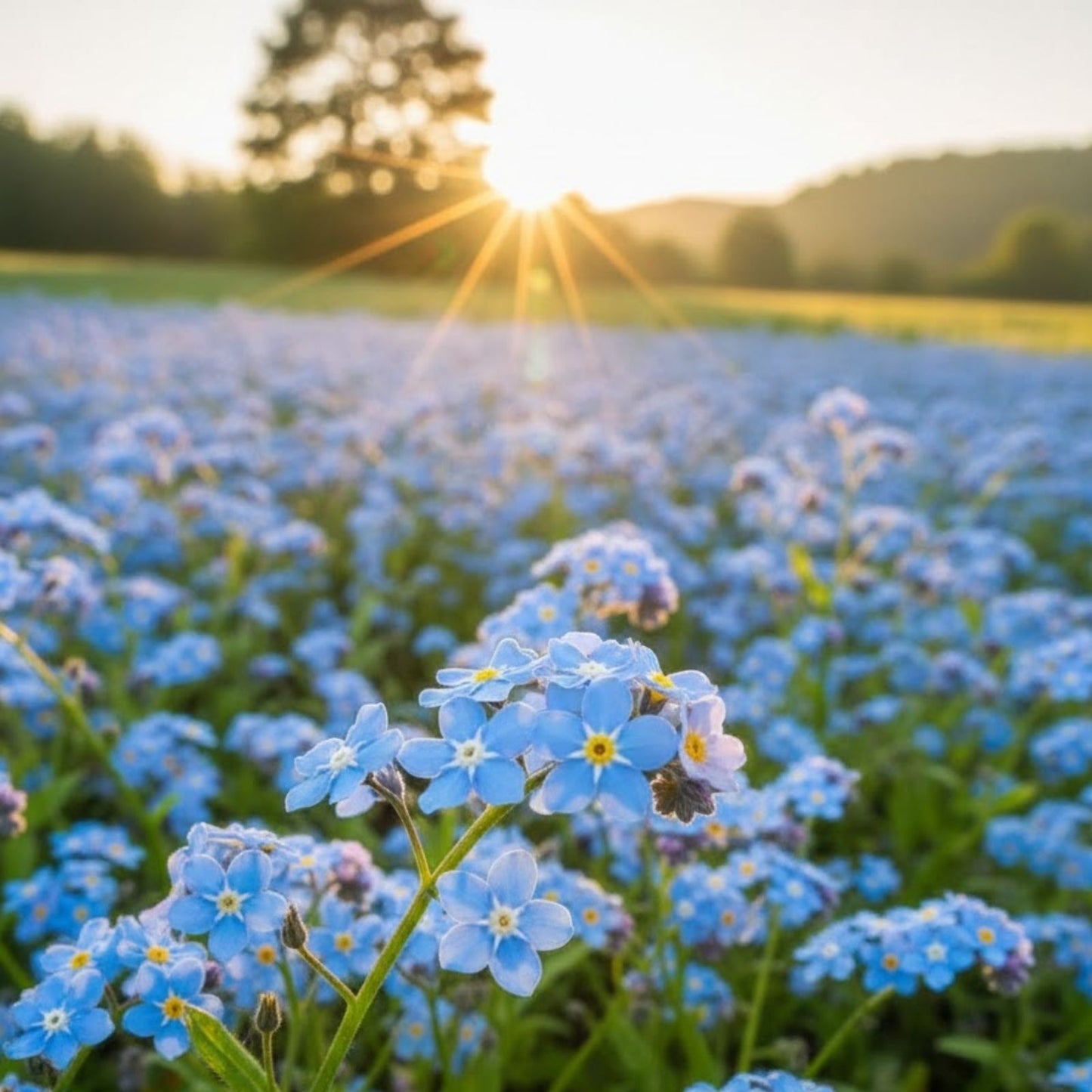 Blue Forget Me Not Seeds - 5,000+ Wildflower Seeds for Garden, Easy to Grow Myosotis spp.