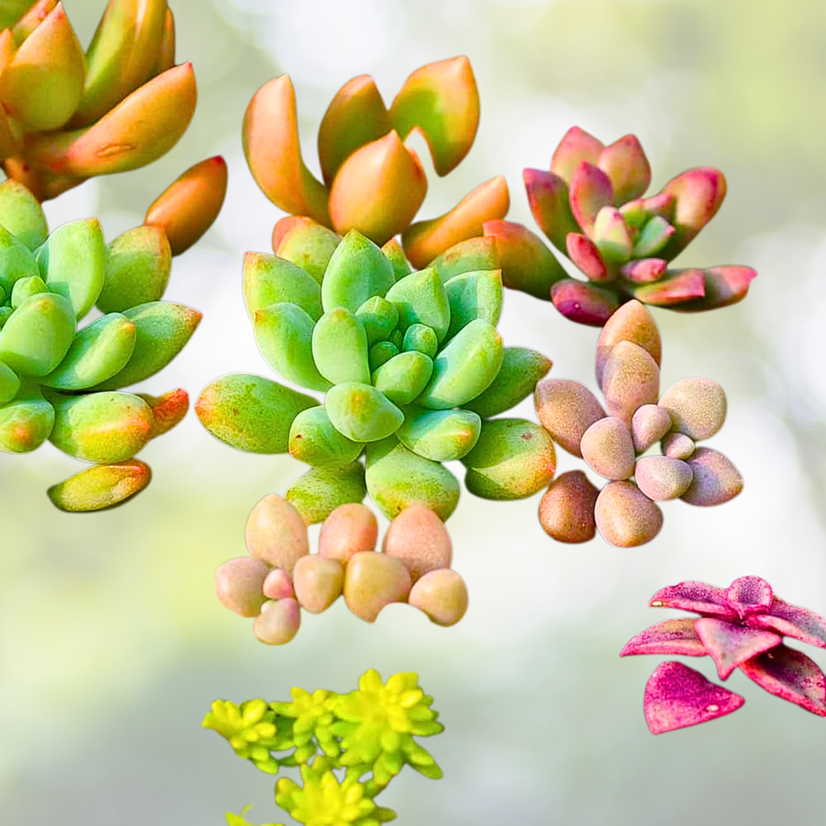 200pcs Rare Mixed Succulent Seeds - Colorful Collection of Succulents - Ideal for Gardening - Various Varieties
