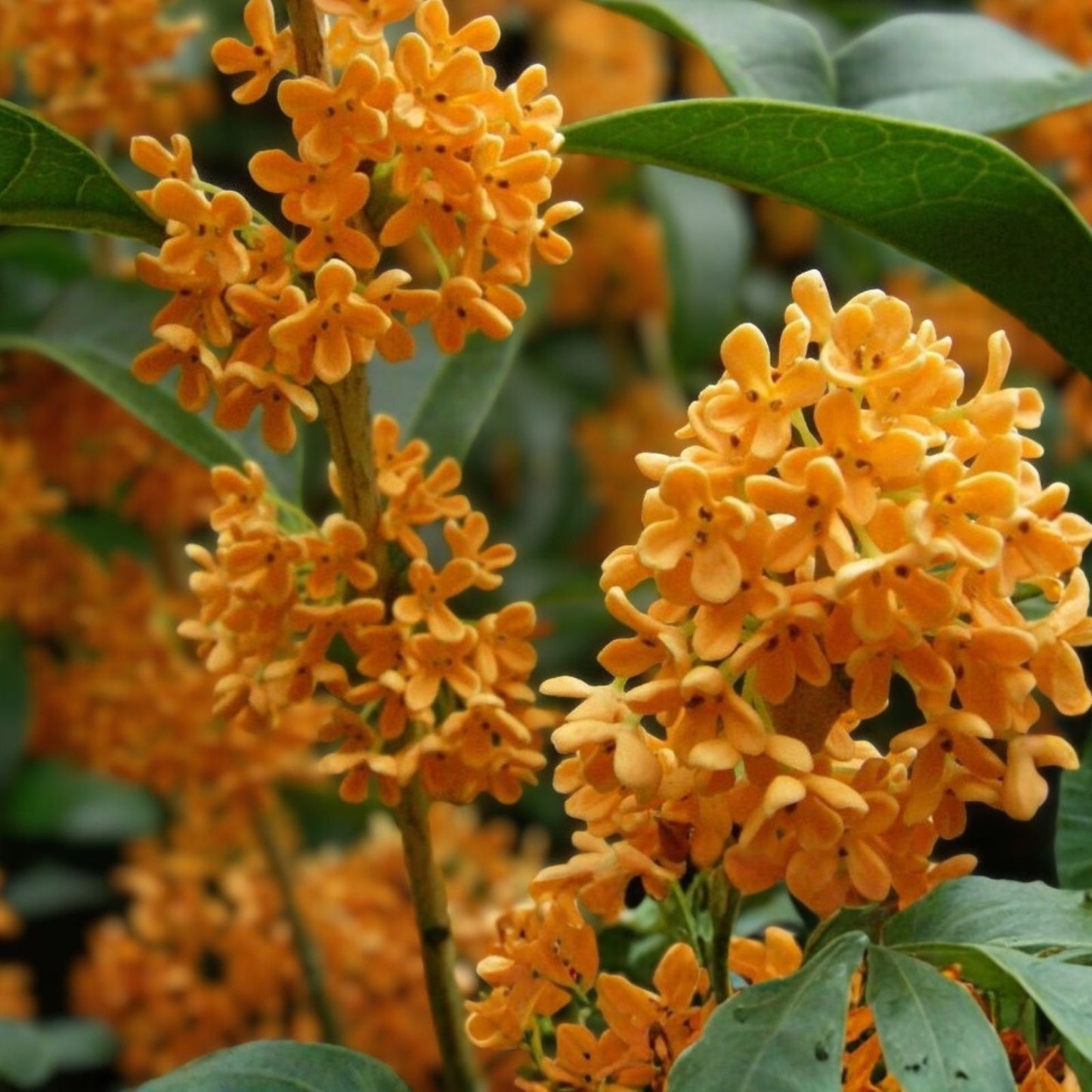Fragrant Tea Olive Plant - Rooted Starter - Apricot Echo Variety - Osmanthus fragrans - Fragrant Evergreen Shrub