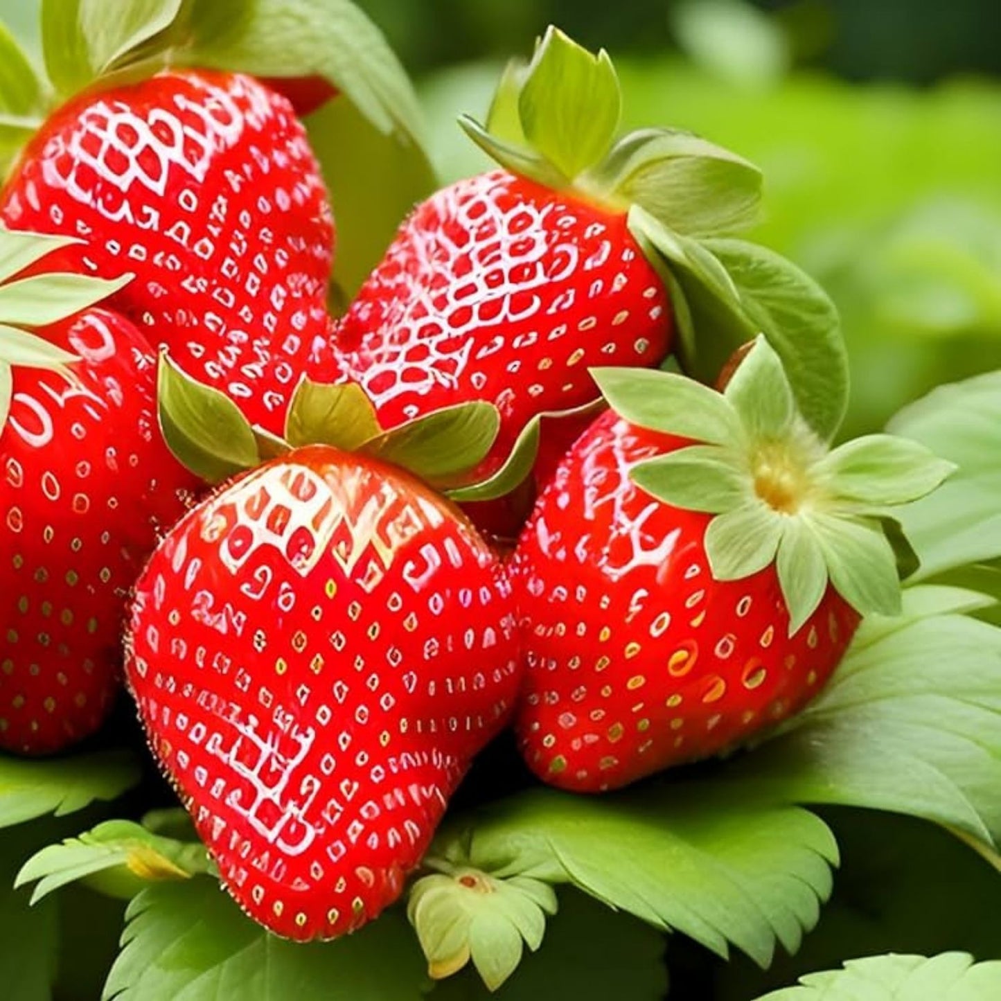 Strawberry Seeds Packet – 200 Seeds – Red & White Varieties – Fragaria x ananassa – Fruit Plant Seeds for Garden, Patio, and Container Growing
