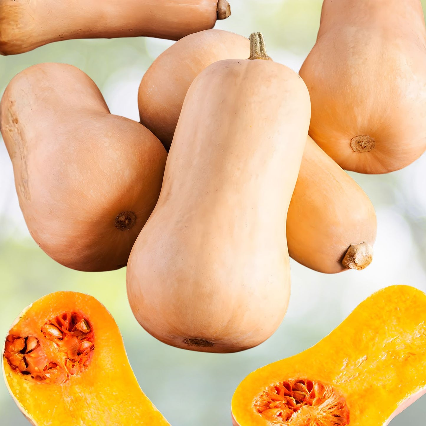 Butternut Squash Seeds Set of 50 – Heirloom Vegetable Garden Seeds – Cucurbita moschata, Organic, Non-GMO, for Fall Harvest