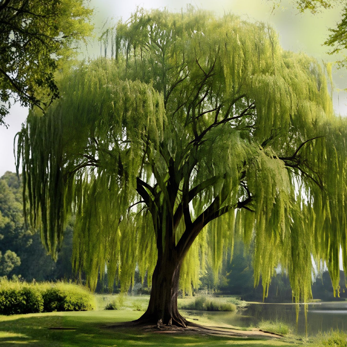 Memorial Weeping Willow Tree - Large Arching Canopy - Salix babylonica - Garden and Remembrance Tree
