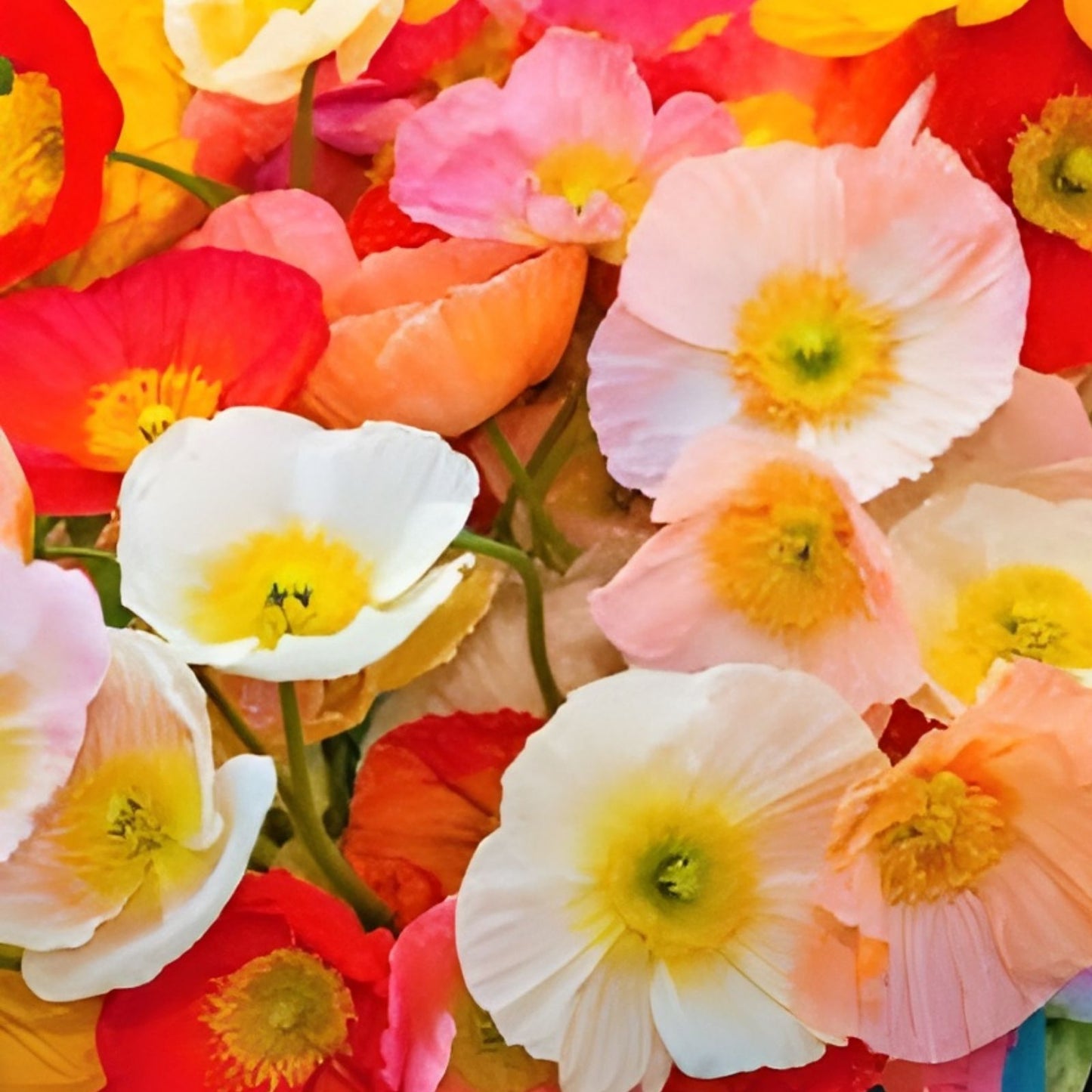 Iceland Poppy Seeds 500 Count for Planting - Papaver nudicaule - Colorful Flower Mix - Garden Flower Seeds