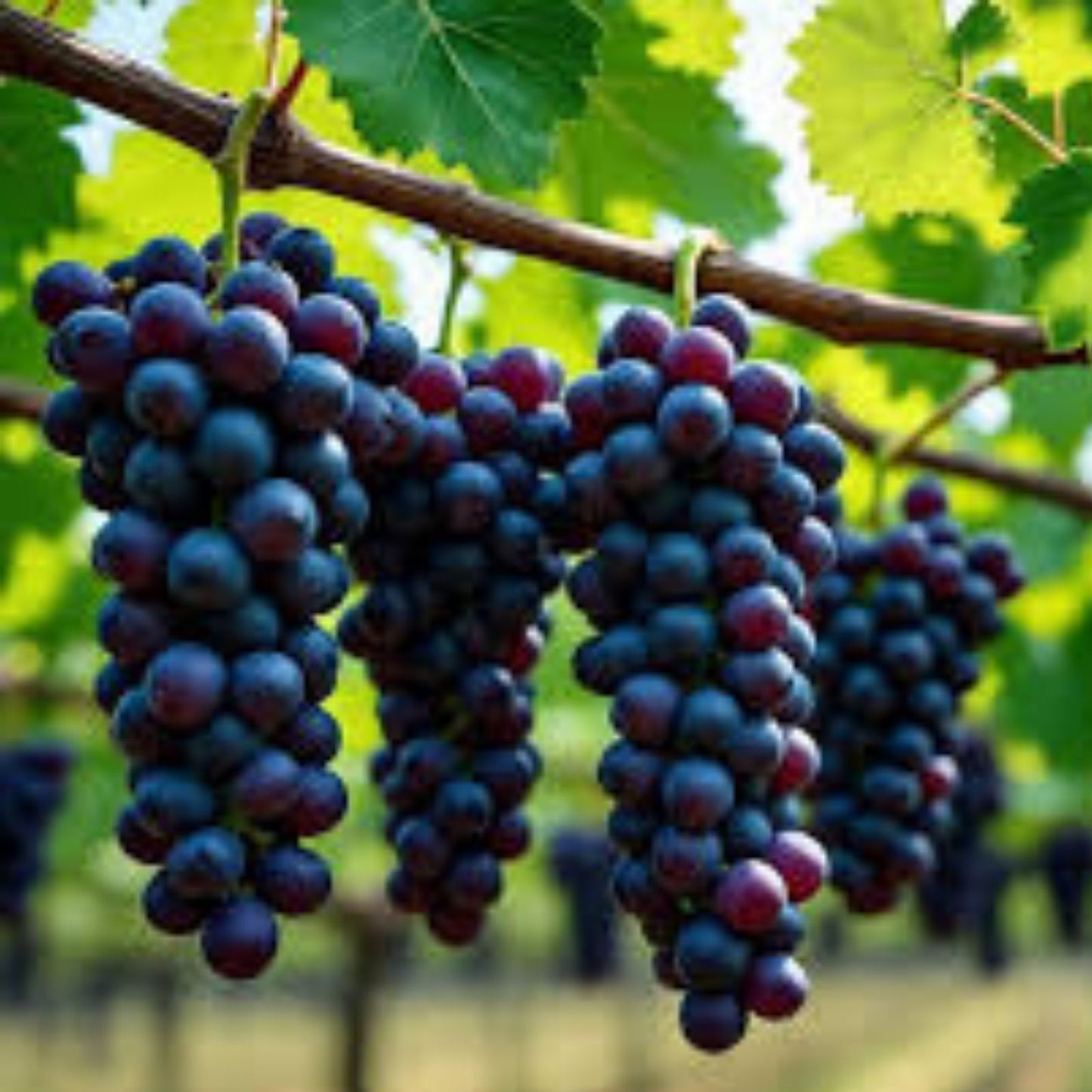 Organic Kyoho Grape Cuttings - 6 Fresh Planting Cuttings Vitis vinifera for Home Garden