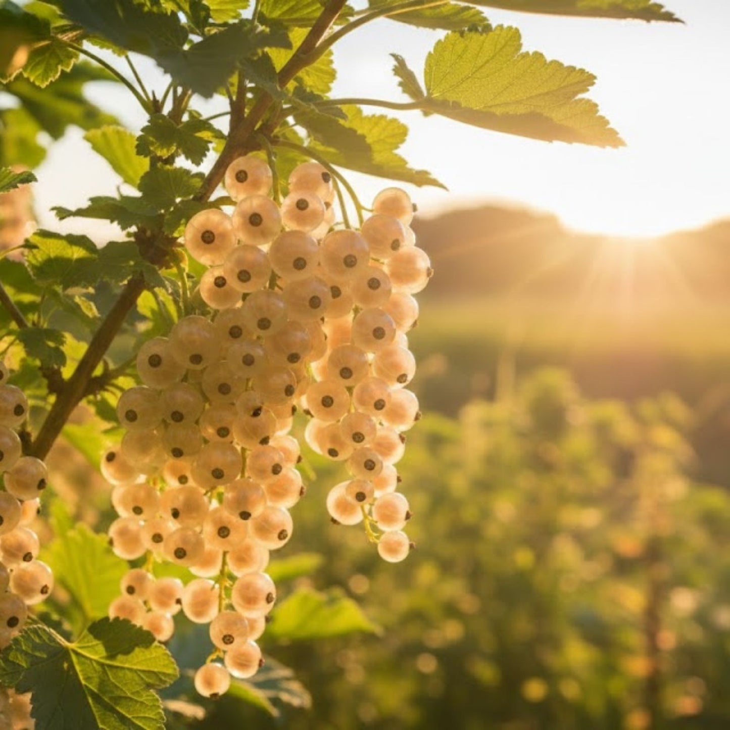 White Currant Berry Plant Rooted Blanca Variety Ribes rubrum No Ship to California