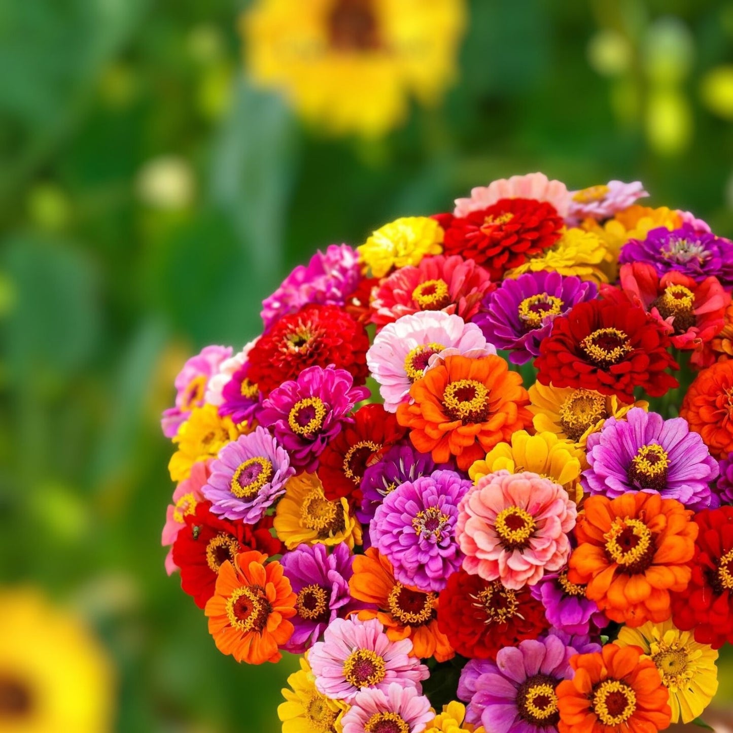 Zinnia Seeds 1000 Count Star Gold Variety Flower Seeds Zinnia elegans Non-California Shipping
