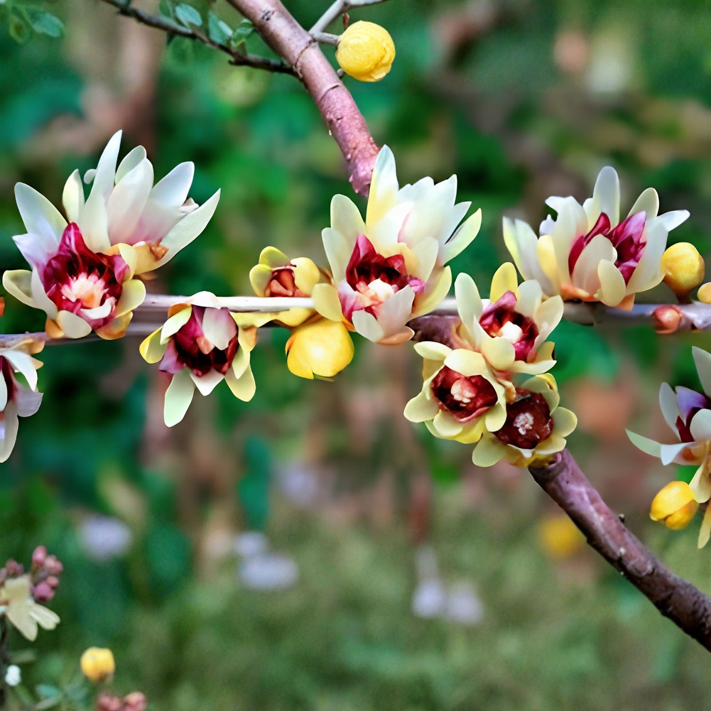 Wintersweet Seeds 10 Pack, Fragrant Flowering Plant, Chimonanthus praecox, Garden Seeds for Spring Blooming Plants